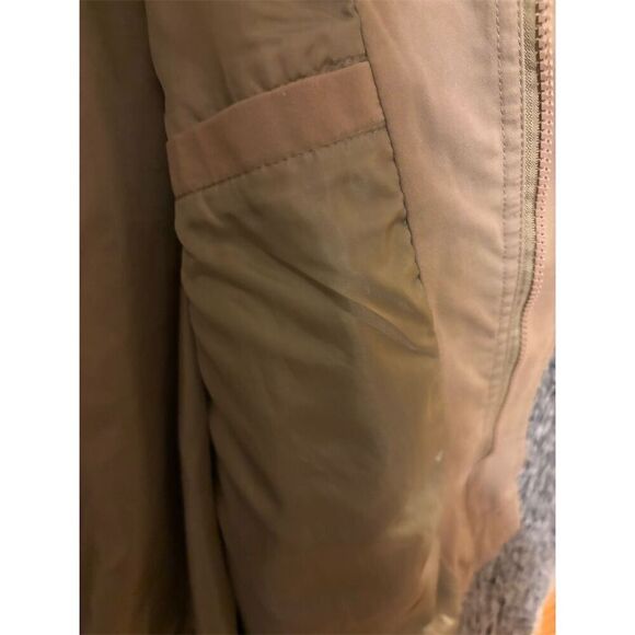 Haband Men's Bomber Jacket Size L Tan Lightweight Full Zip Casual Golf Jacket - Picture 6 of 8